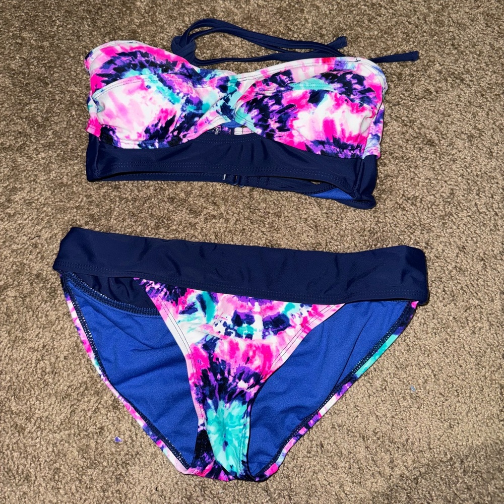 Tye-dye swim suit set